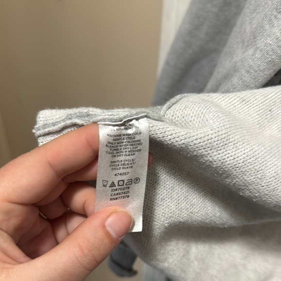 Anne Taylor large Gray Open-Front Cardigan Sweater with Long Sleeves - Picture 4 of 13